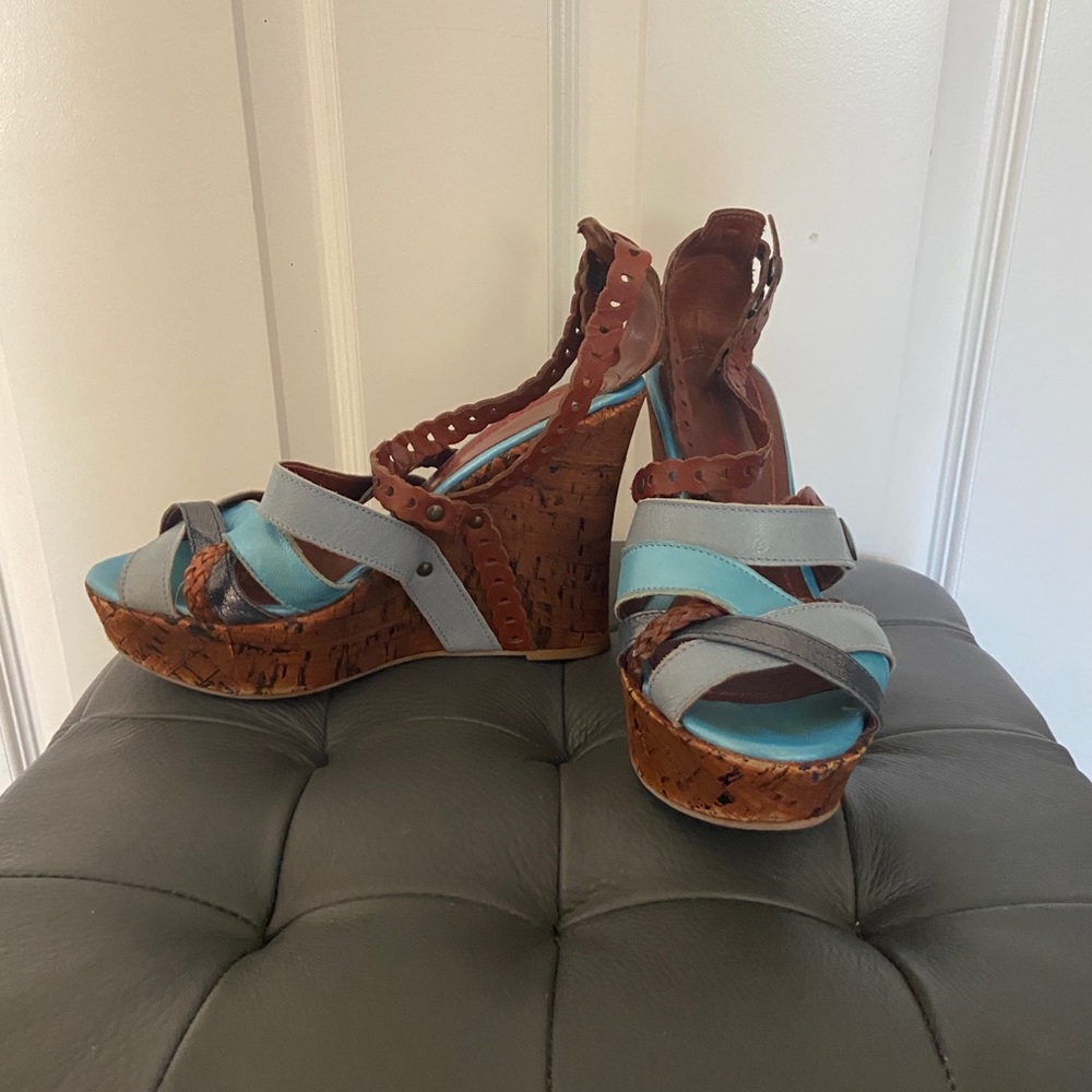 Platform Sandals , Miss Sixty , Size 38 EU (8-8.5 US) Like New Condition